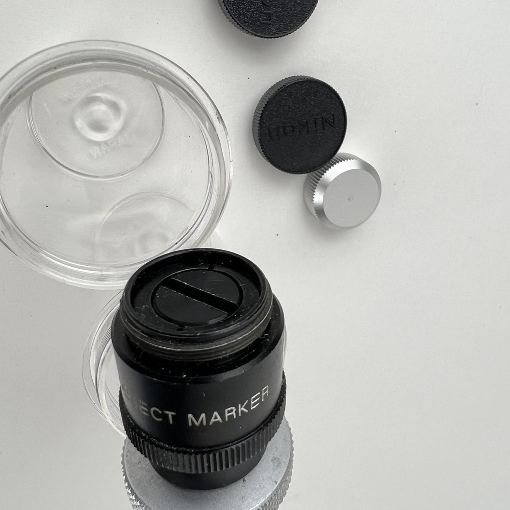 NIKON JAPAN OBJECT MARKER LOT OBJECTIVE MICROSCOPE MARKER LOT