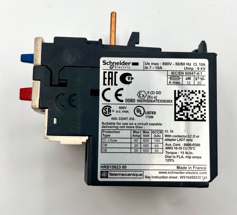 Schneider Electric / LR3D14 / Thermal Overload Relay 10A