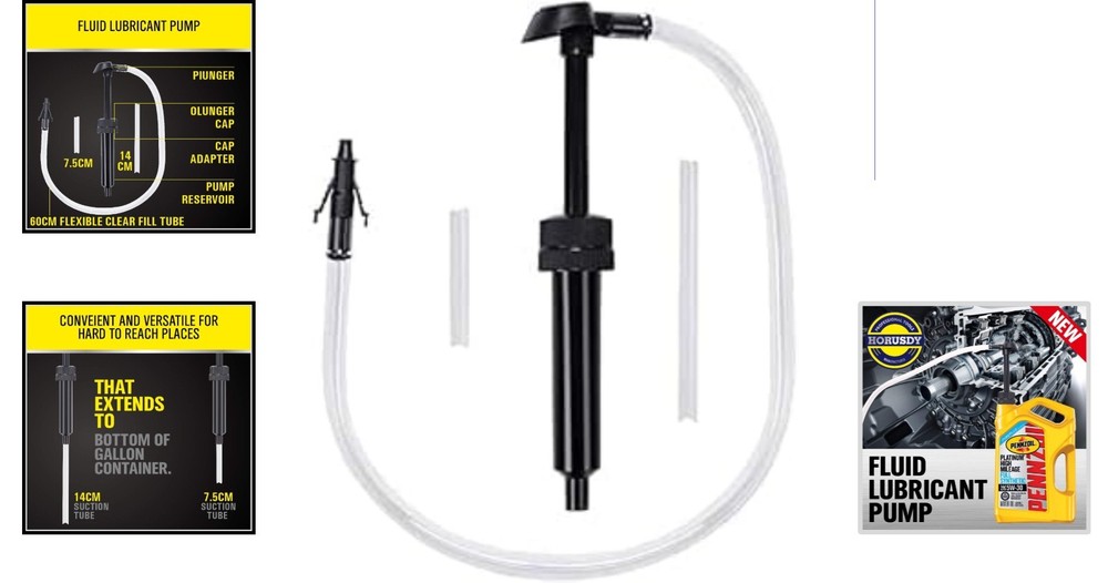 Efficient Lubricant Fluid Transfer Pump for Gallon & Quart Bottles - 8cc