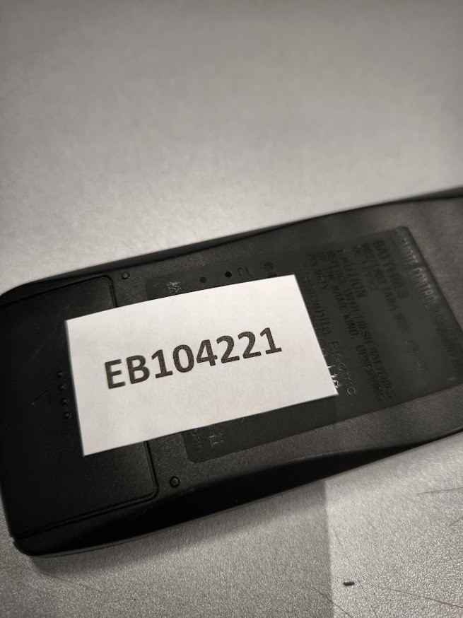 Technics RAK-SA179XH Remote Control - Used, Fully Functional