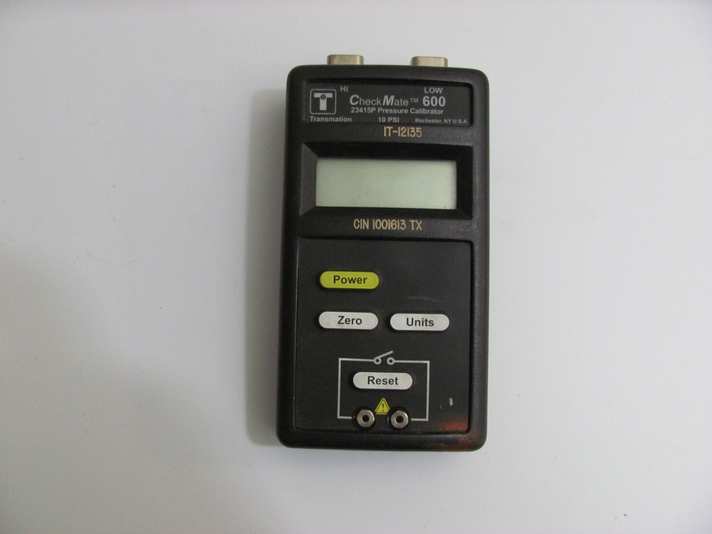 Transmation CheckMate Low 600 Pressure Calibrator   10psi 23415P