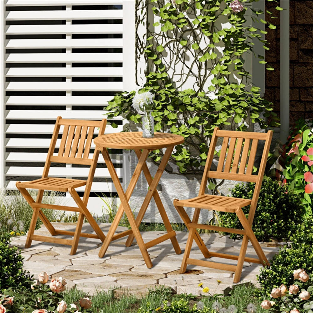 Tavern Table and Chair Set Teak