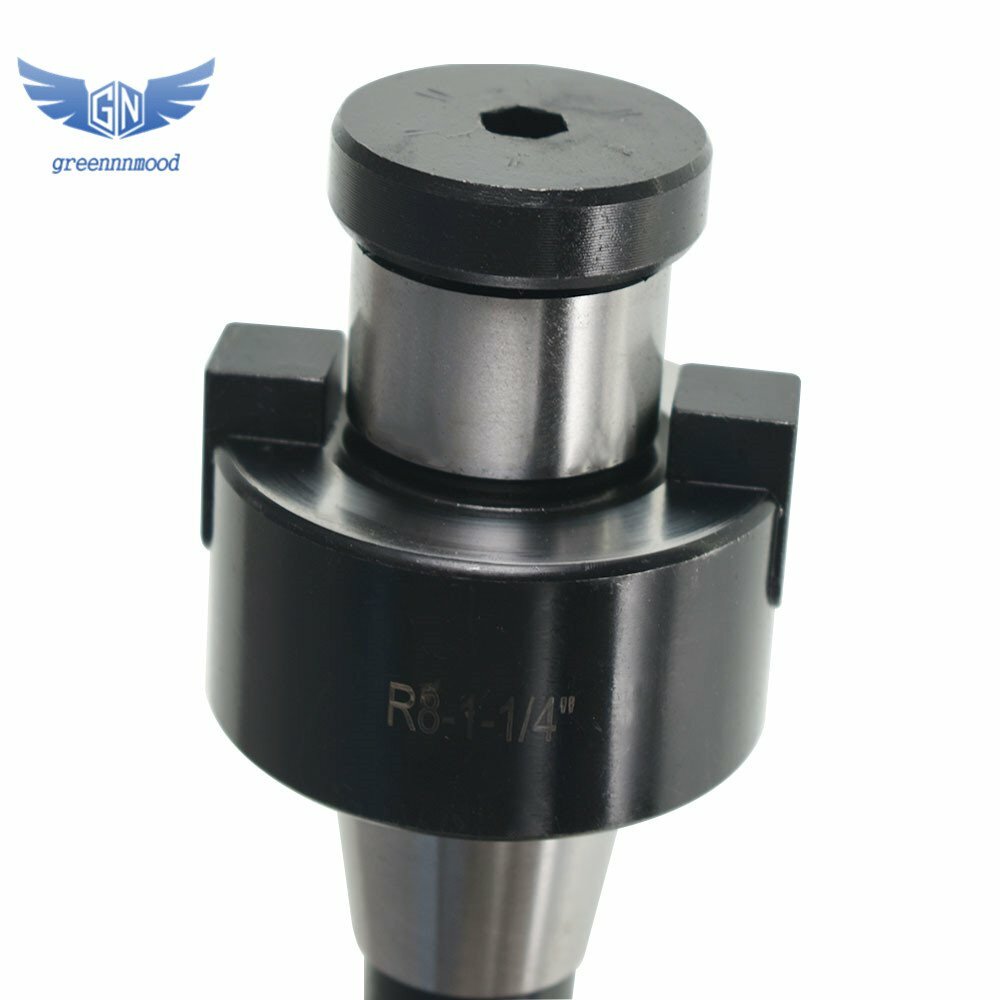 1-1/4" R8 Shank Shell Milling Arbor Adapter Holder For Bridgeport Machine Type