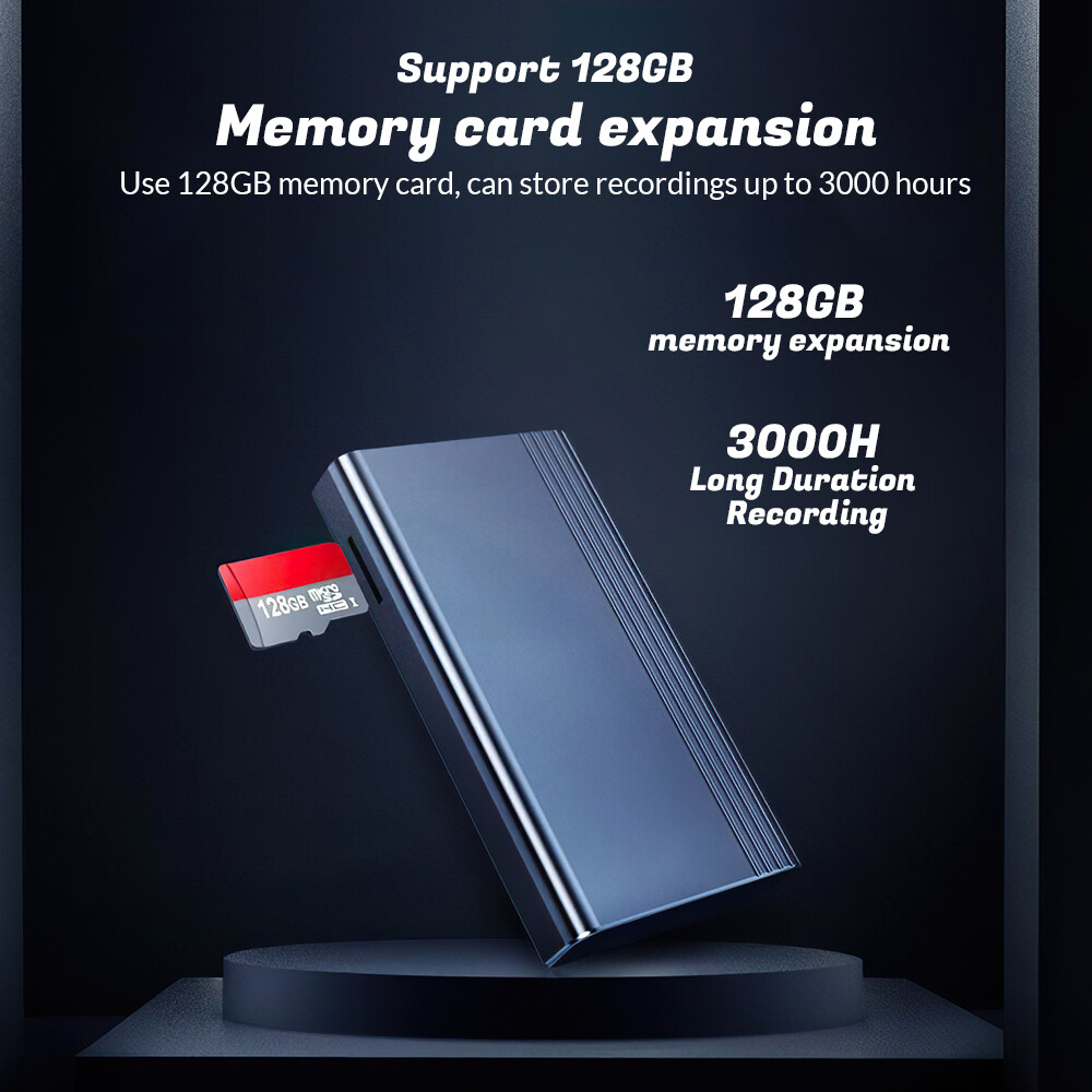 500 Hrs Mini Spy Voice Activated Recorder Digital Audio Magnetic MP3 Player