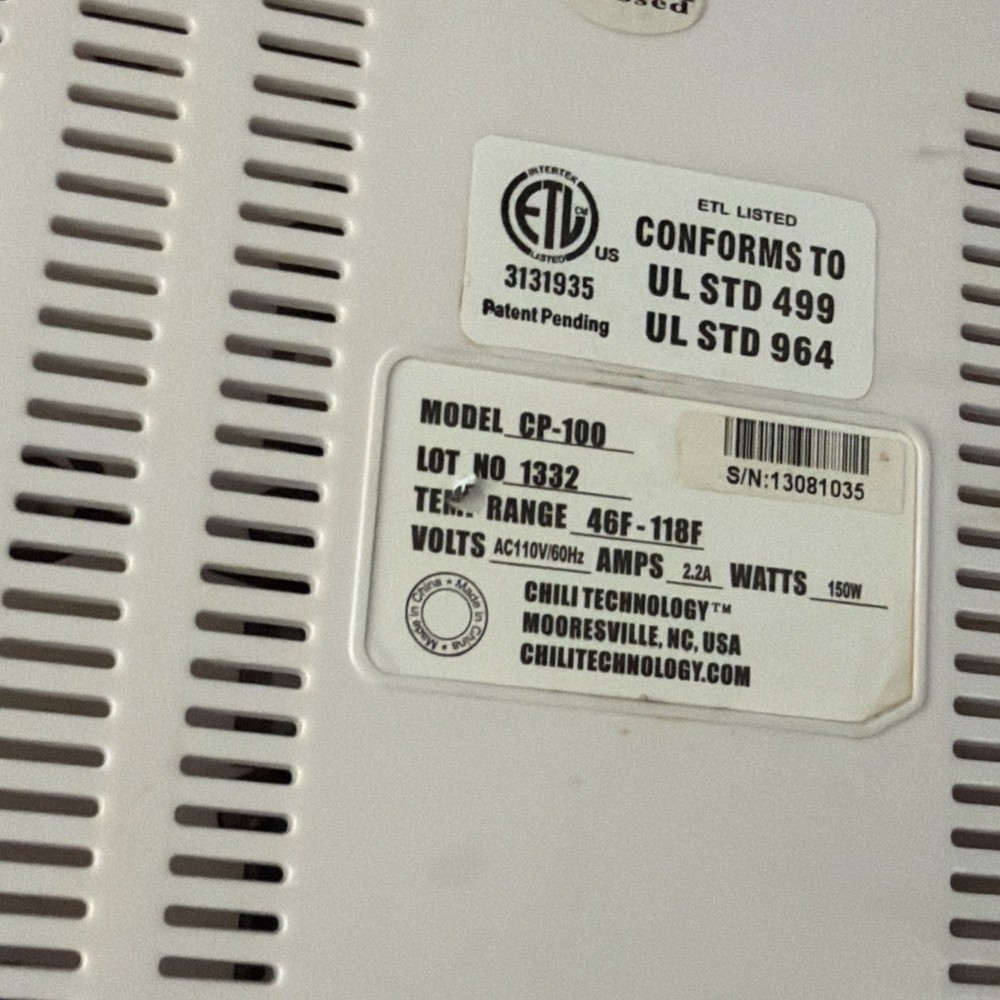 Chili Technology CP-100 Cooling Unit UnTested