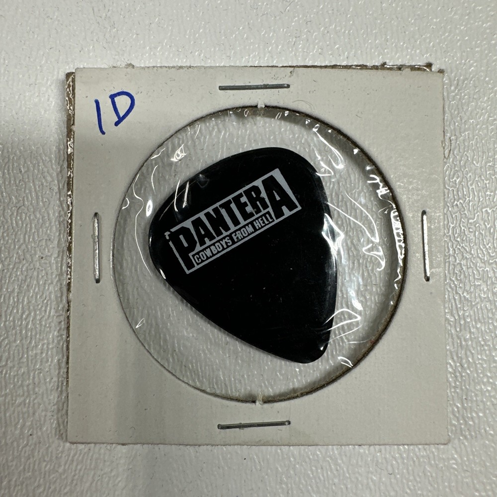 Pantera Dimebag Darrel Cowboys From Hell 1990 Black Guitar Pick 1D