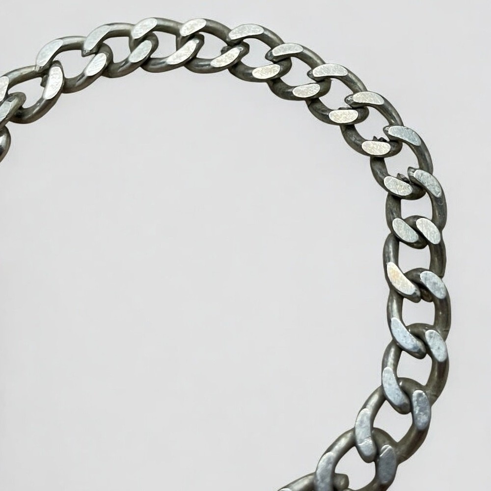Silver Chain Breast Cancer Charm Bracelet