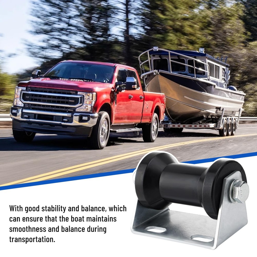 5 inch Keel Roller Assembly Kit with Brackets for Boat Trailer Hardware