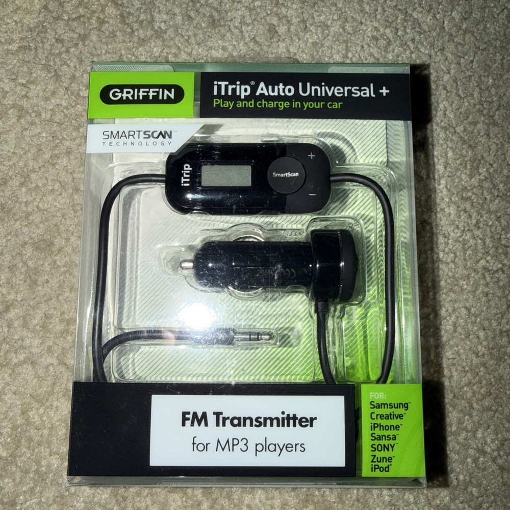 New in Pkg Griffin iTrip Auto Universal/FM Transmitter MP3 Sealed Box