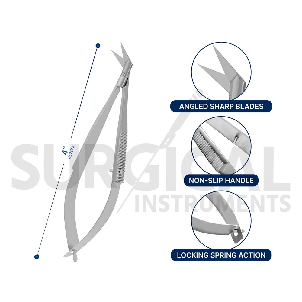 3 Pcs Microsurgical Dissection Scissors Ophthalmic & Lab Instruments German Gr