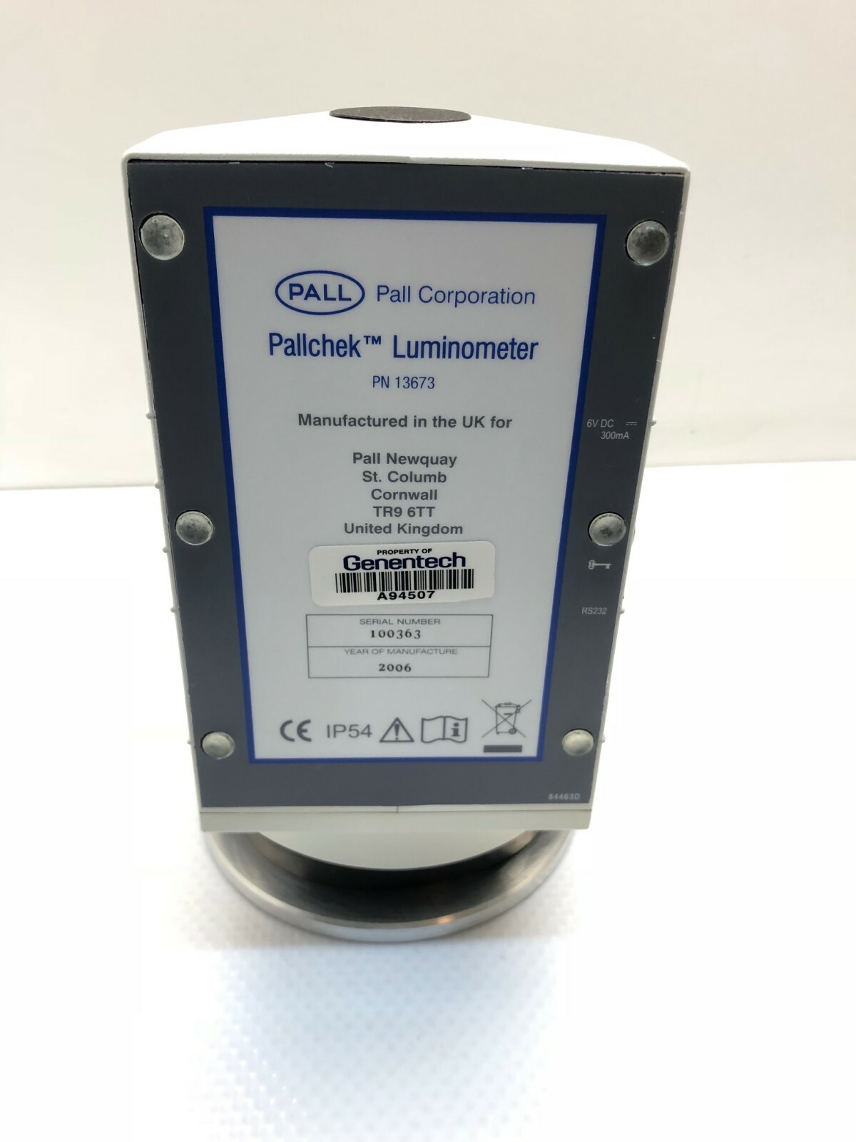 Pall Pallchek Luminometer Trans Illuminator TR9 6TT 100363 13673 With Warranty