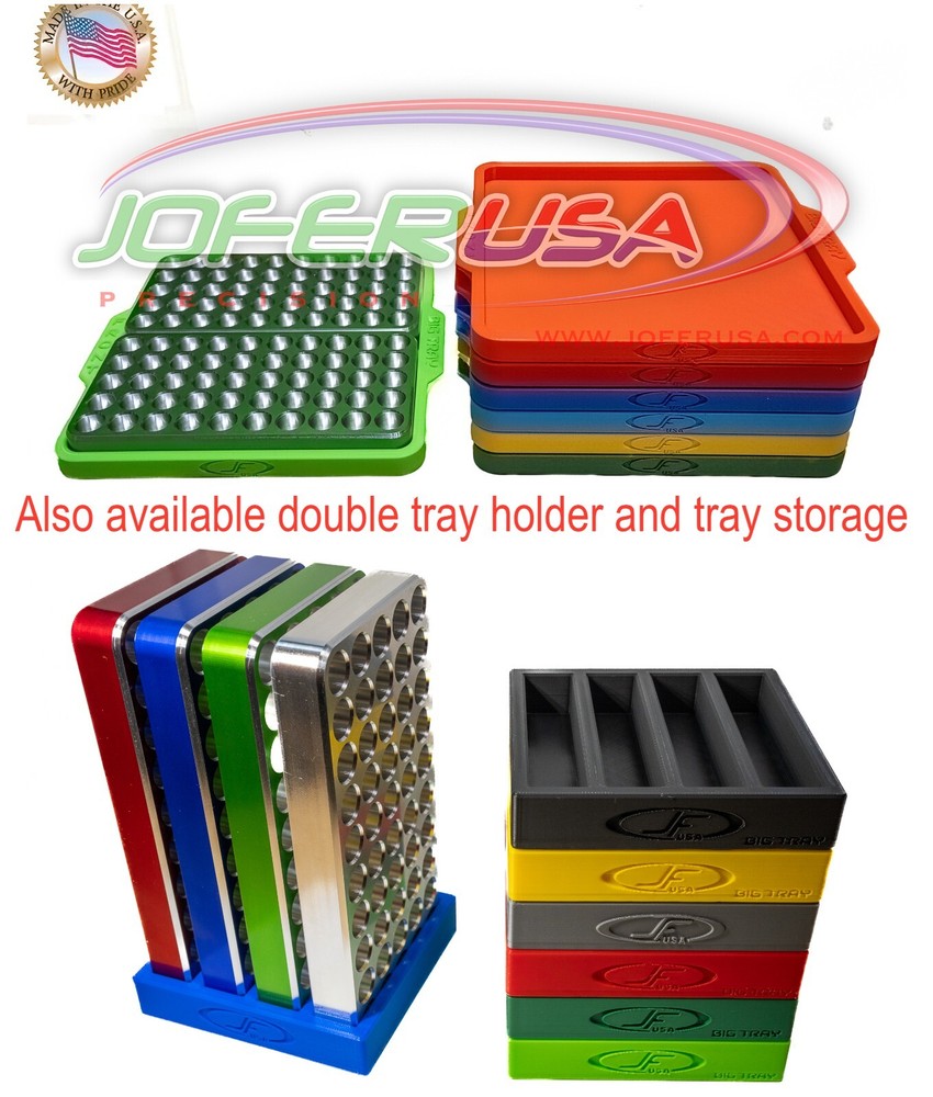 45 ACP Reloading Block Loading Tray CNC Made Solid Billet Aluminum By Jofer USA