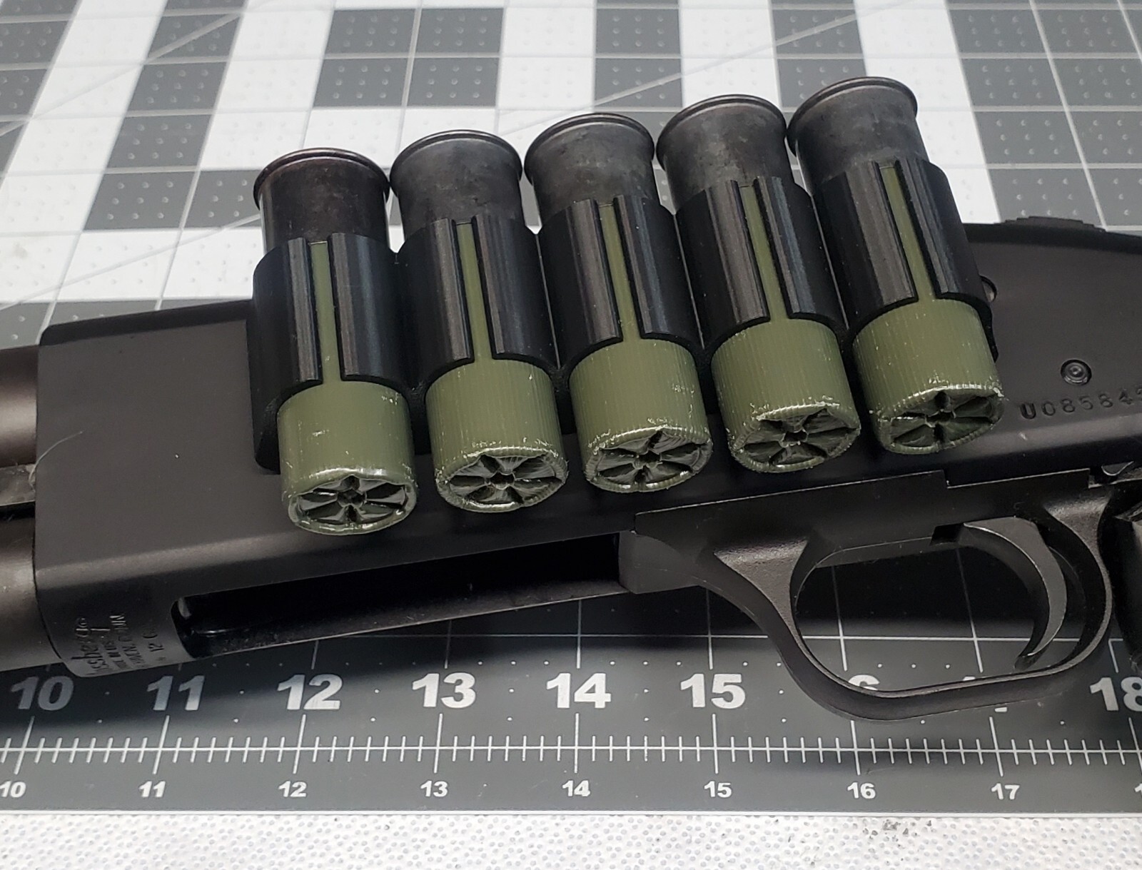 Side Saddle 12 ga stick on fits Mossberg SHOCKWAVE 500 590 Remington Tac 14 870