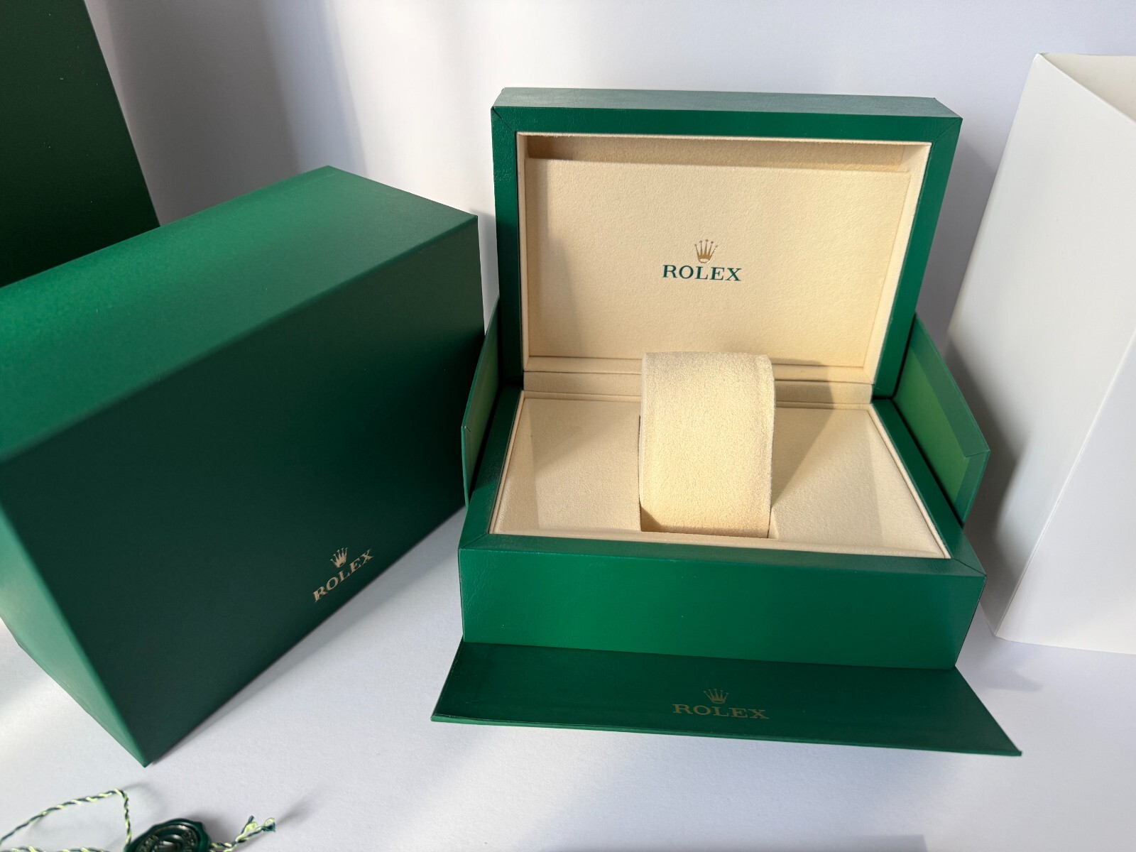 Medium Rolex Box (Green on Green) ref : 53491.02 New Style M ECO