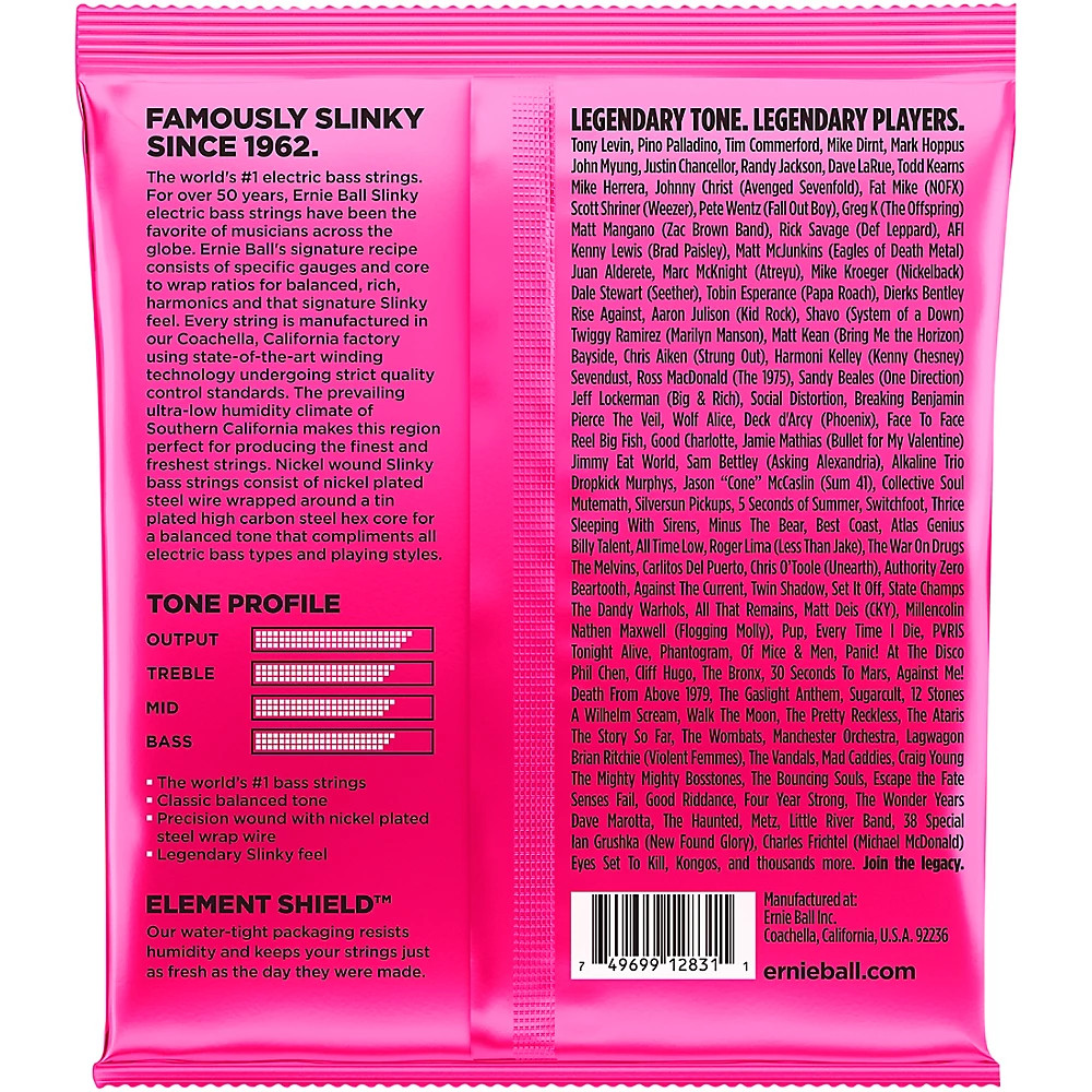 Ernie Ball 2824 Super Slinky 5-String Bass Strings