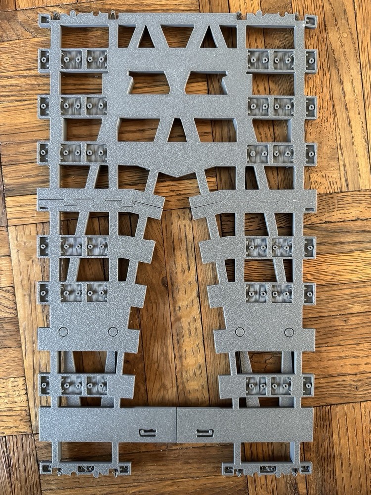 Bcolpool MOC 3D printed R104 Double Crossover Switch track-for Lego Trains