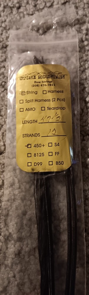 New Stone Mountain Bowstring Cables 47 1/2" Length 12 Strands 450+!