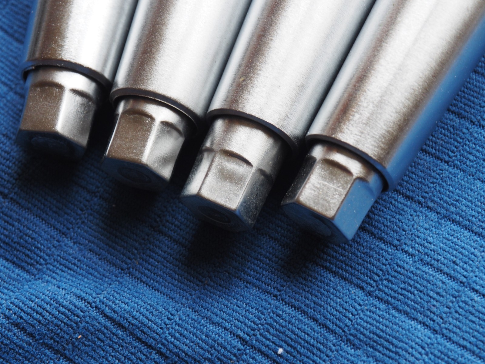 Set Four KASON 4" Tapered Steel Adjustable Legs Industrial Commercial 4-15/16"