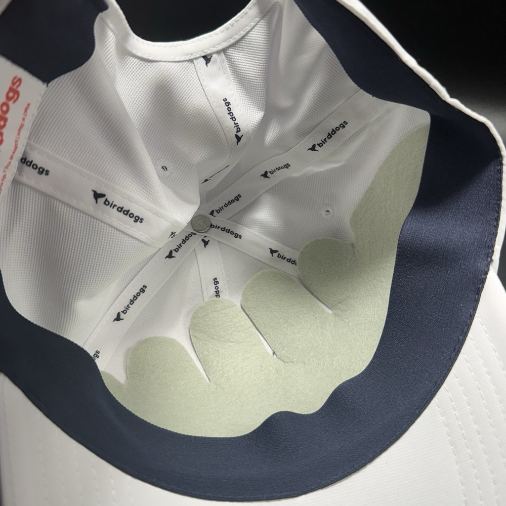 New Birddogs Golf Hat Unisex Adjustable Solid White Breathable