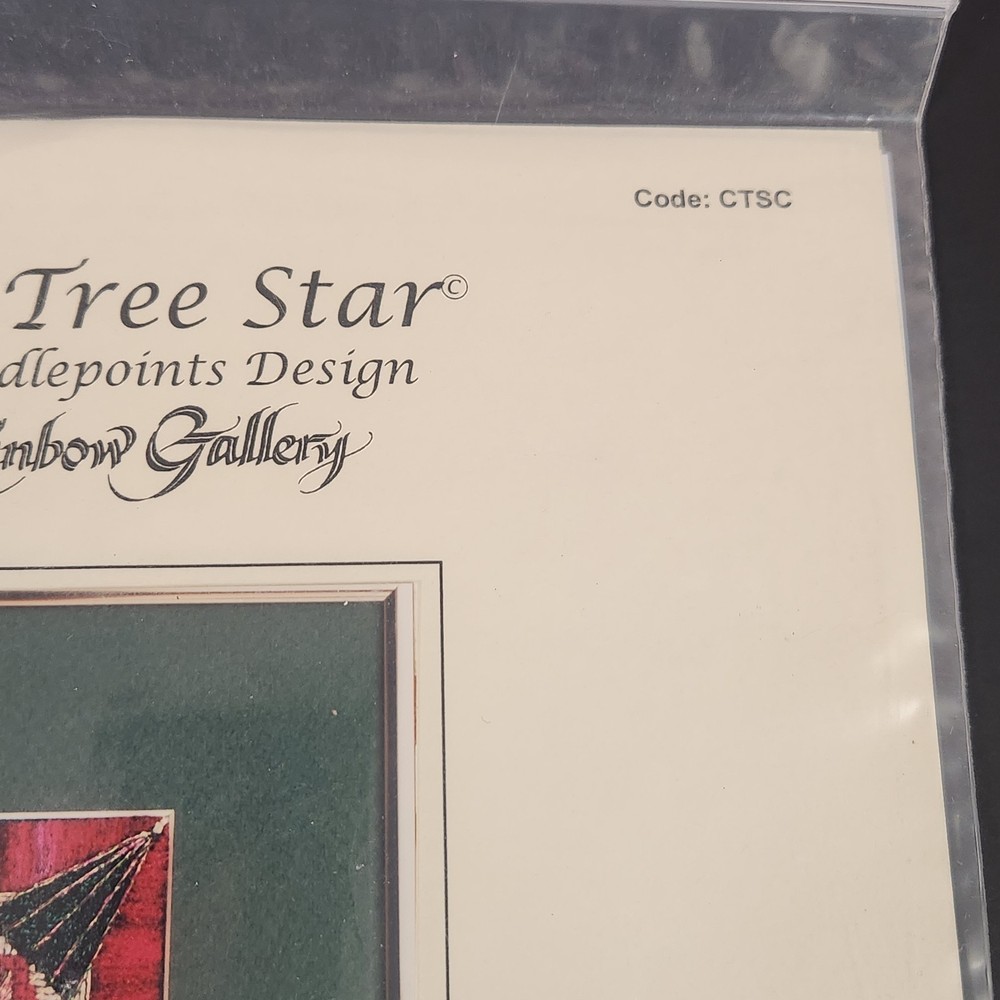 Amybear Needlepoint Design Christmas Tree Star Pattern Chart CTSC
