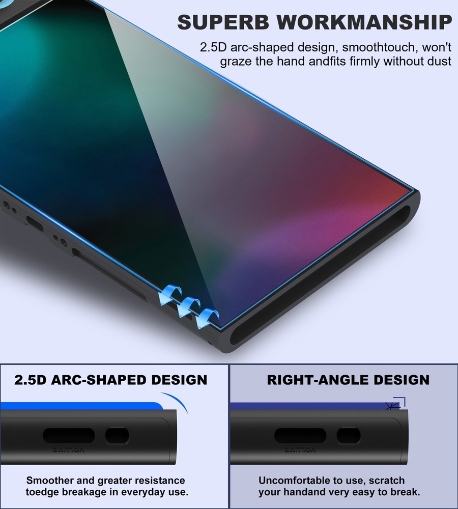 For Nintendo Switch 2 (2025) Console HD Clear Screen Protector Tempered Glass