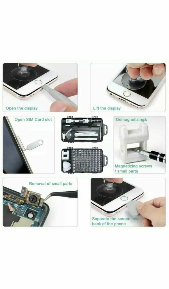 Battery Screen Glass Lcd Replacement Screwdriver For iPhone Androids Galaxy Tool