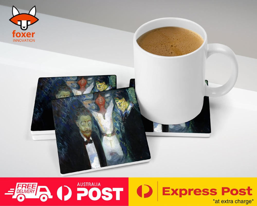 COASTER COFFEE DRINKING MAT|EDVARD MUNCH - JEALOUSY ART PAINT
