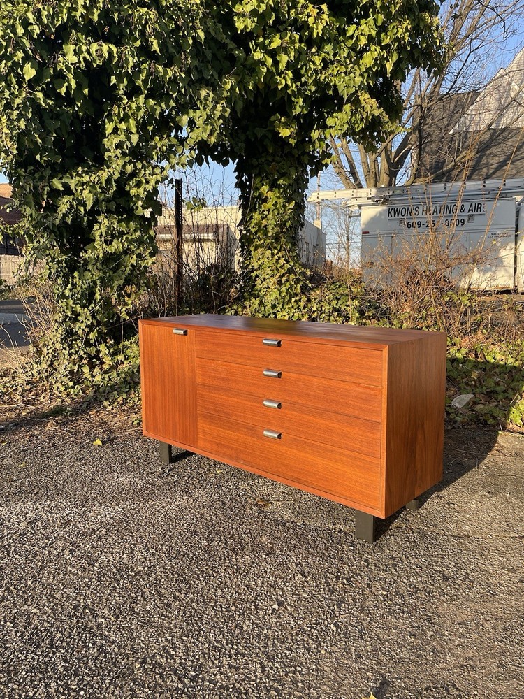 Refinished George Nelson for Herman Miller Walnut Cabinet