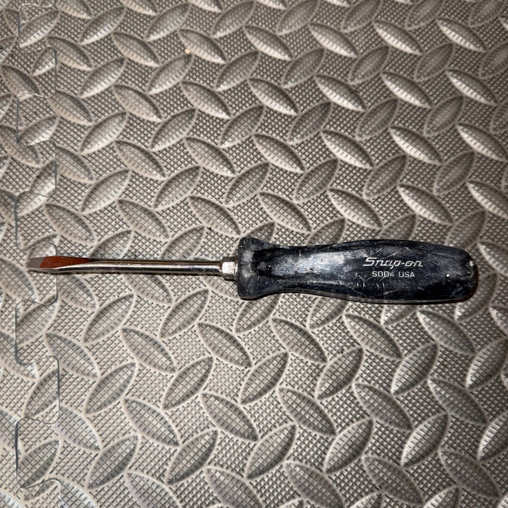 Snap On SDD4A Flat Tip Screwdriver Hard Handle Black USA