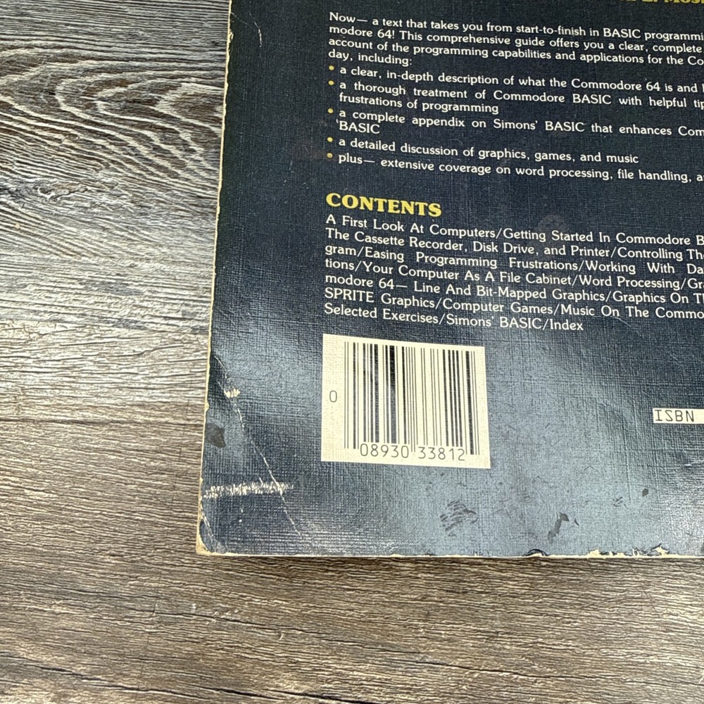 Commodore 64: Basic Programming and Applications by Goldstein Mosher 1984