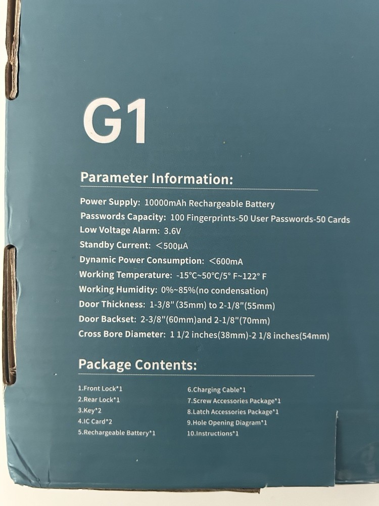 Devo G1 Video Smart Lock With Camera Doorbell