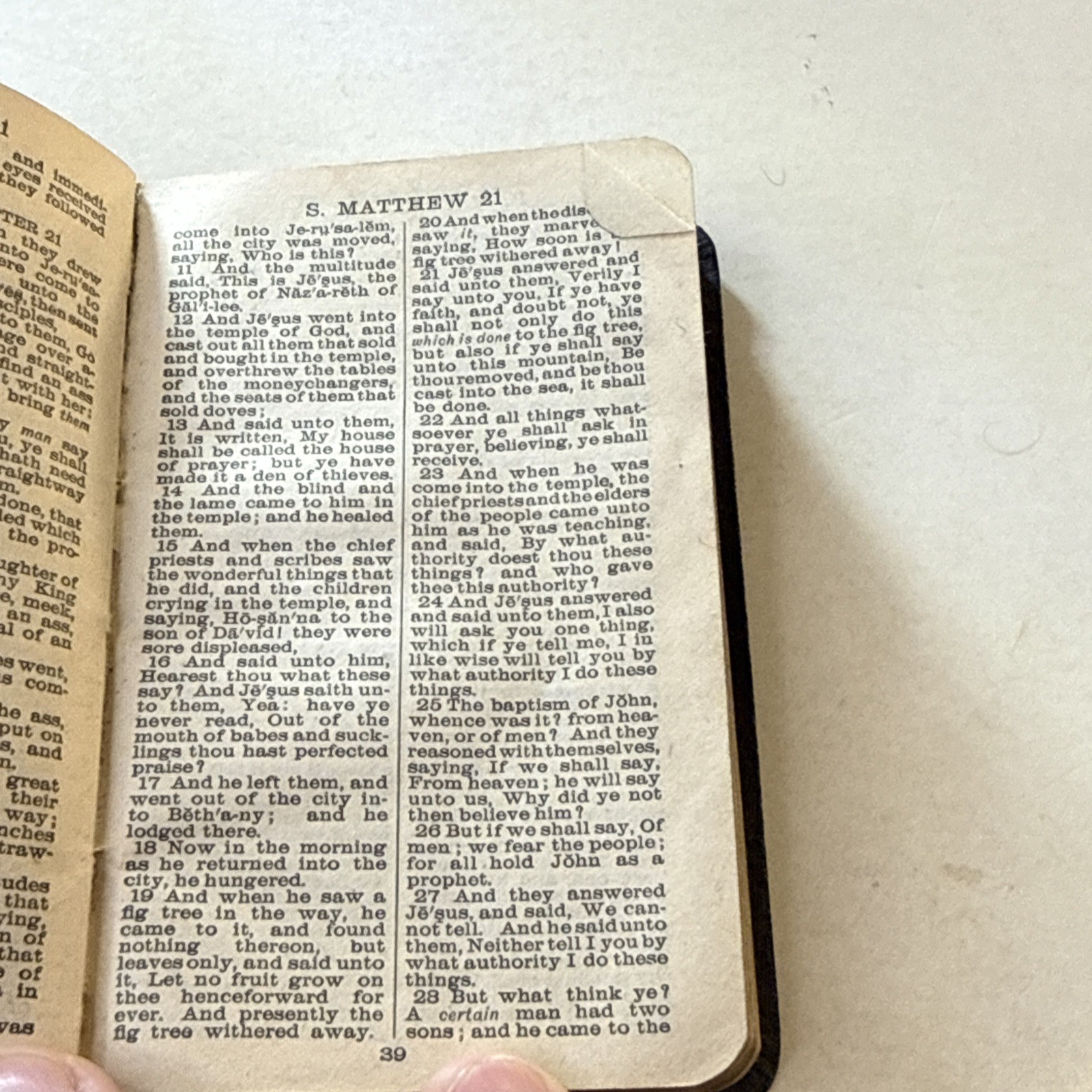 1918 WWI New Testament Pocket Holy Bible Army Camp Dodge Iowa IA Soldier Army SD