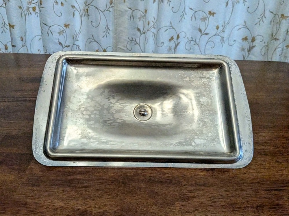 VTG Silver Plated Casserole Serving Dish Lid Only Large Rectangular 13.5 X 8"