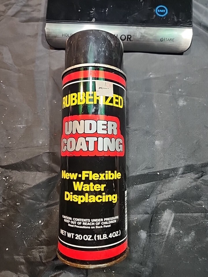 Vintage ,rubberized Undercoating Rust Inhibitor Spray Can Black, 2 Pack
