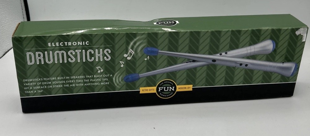Original Fun Workshop Battery Operated Drumsticks. Tested-Work, Previously Owned