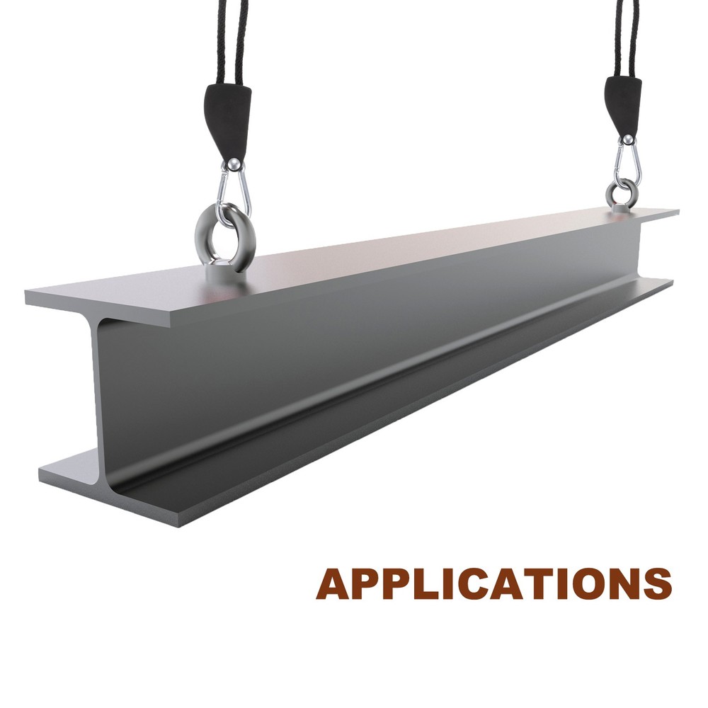 2sets 1/4" 6mm Adjustable Rope Hanger 16.4ft Tie Down Strap