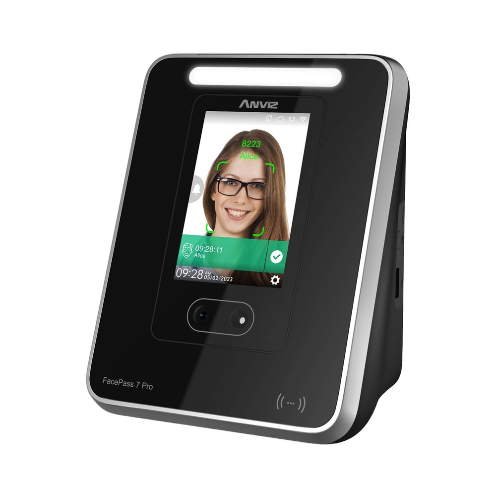 ANVIZ FacePass 7 Pro Cloud-Based Time Clock with Face, RFID, PIN - Free Cloud...