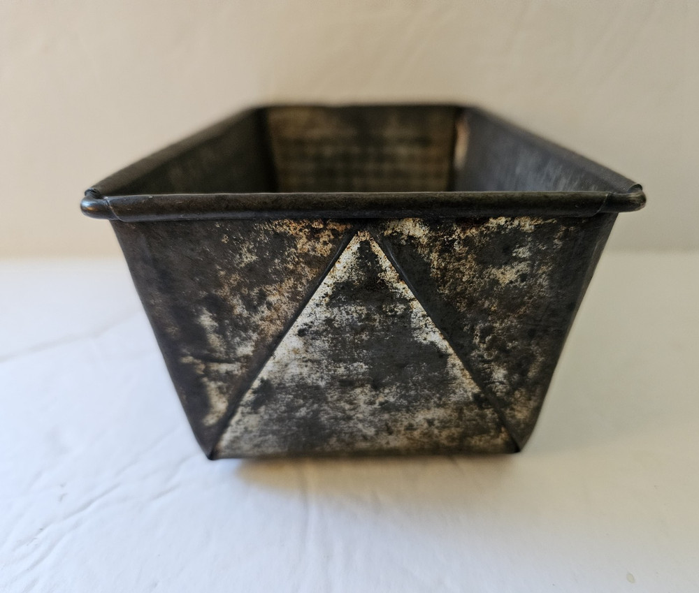 Ovenex loaf bread pan Mini waffle pattern Ekco Tin ~ 3x5.5x2in