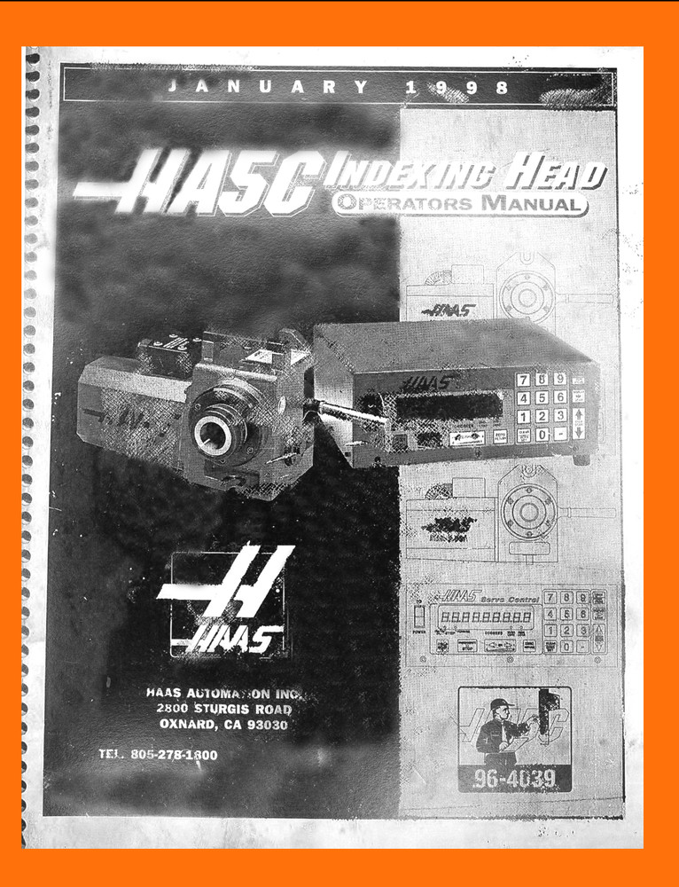 HA5C HAAS Indexing Operations and Programming Manual  1998