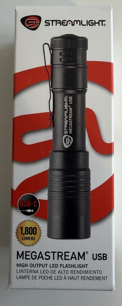 Streamlight MegaStream® Rechargeable USB LED Flashlight Black 66210