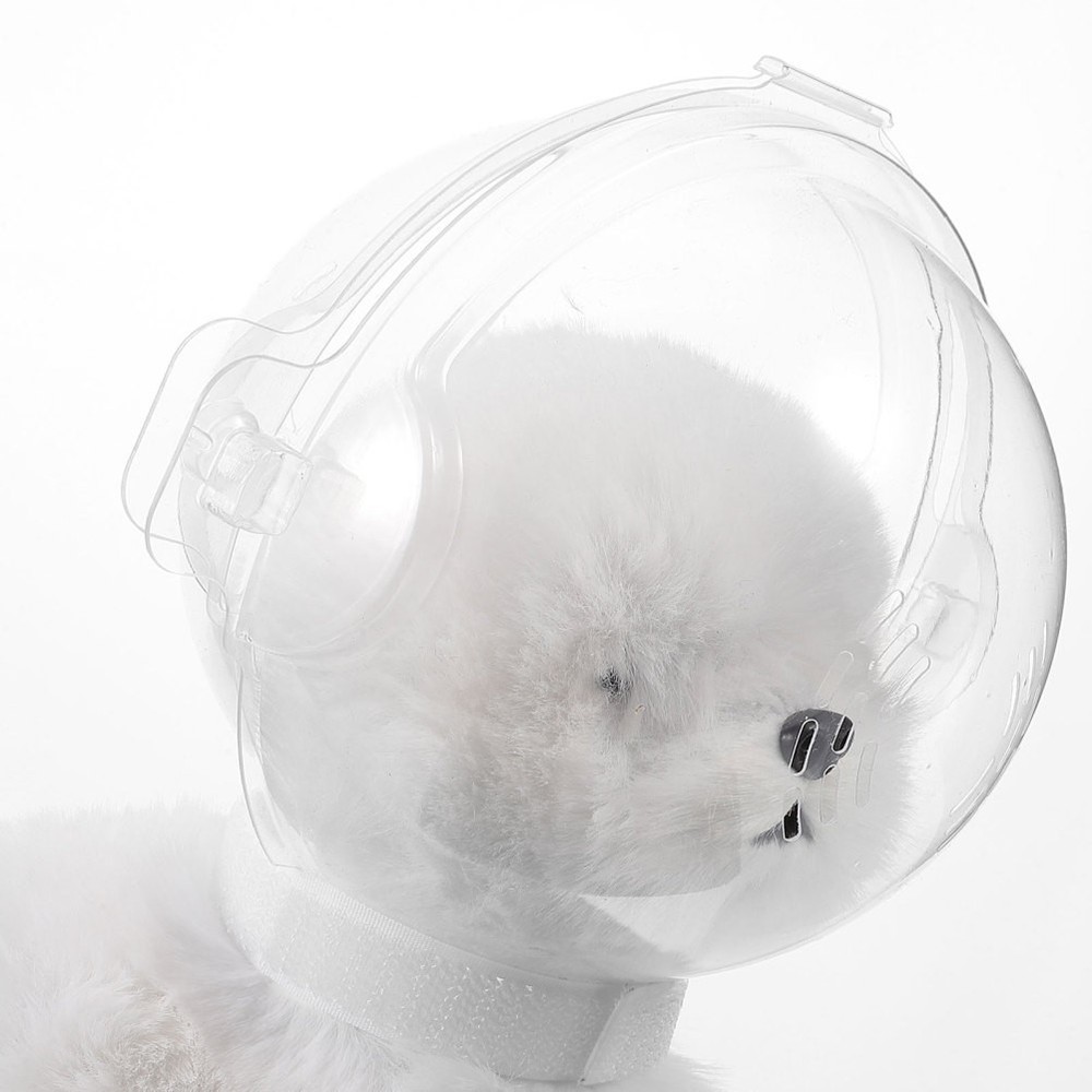 Adjustable Protective Hood Transparent Breathable Cat Muzzle Mesh Mask