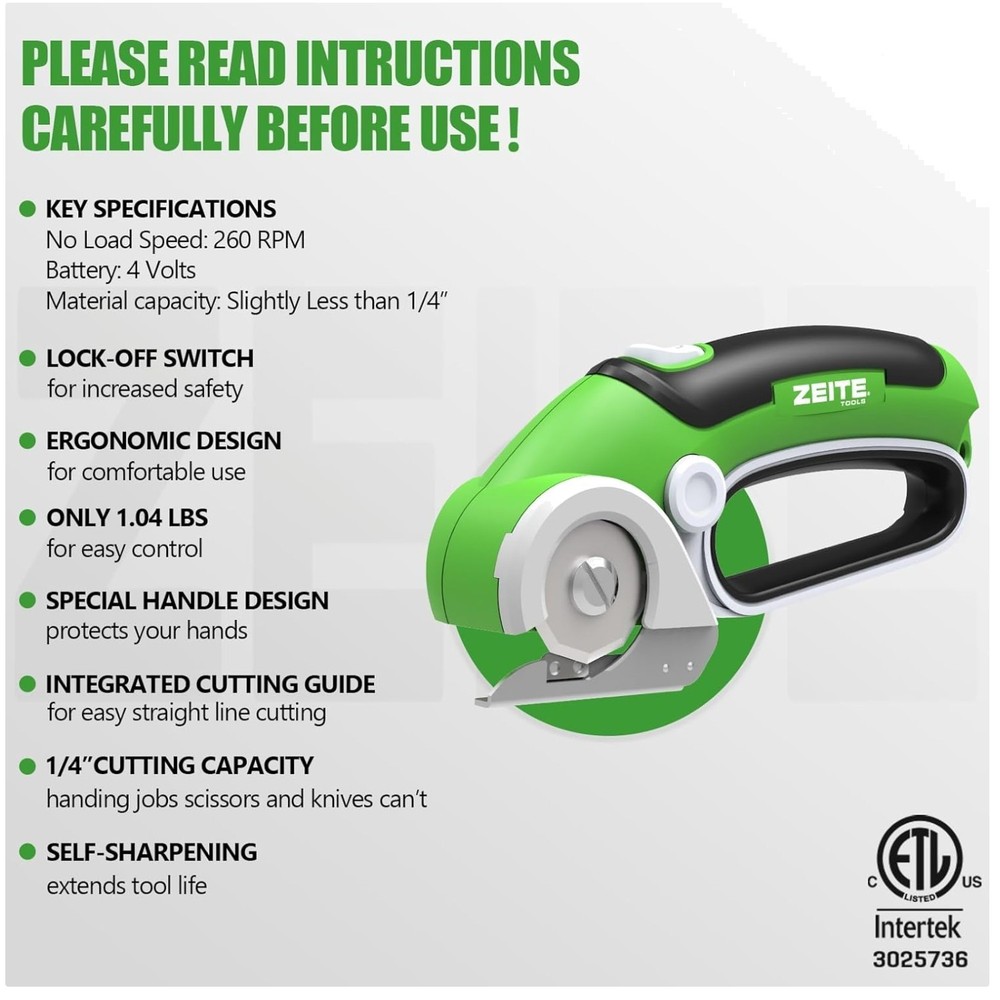 Lightweight USB Rechargeable Scissors