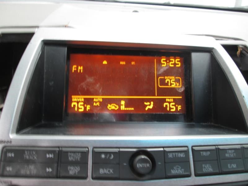 Info-GPS-TV Screen Display Screen Dash Fits 06 MAXIMA 439716