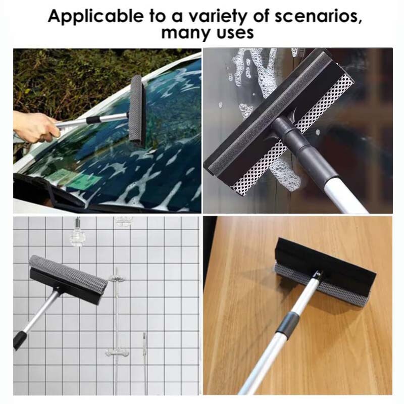 26.5cm Window Squeegee Cleaner Handle Car Cleaning Window Glass Squeegee Sponge