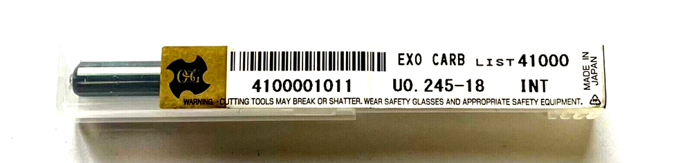 5/16-18 3 FL EXOCARB Thread Mill - SOLID CARBIDE - HI PERFORM - OSG #4100001011