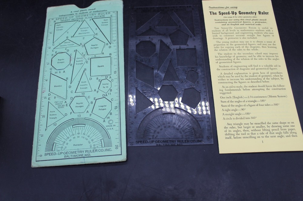 The Speed-Up Geometry Ruler with Booklet & Sleeve Insert