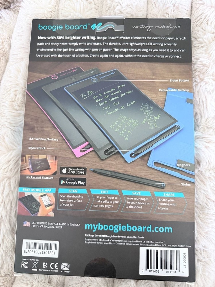 Boogie Board Jot 8.5 LCD Writing Tablet eWriter with Stylus