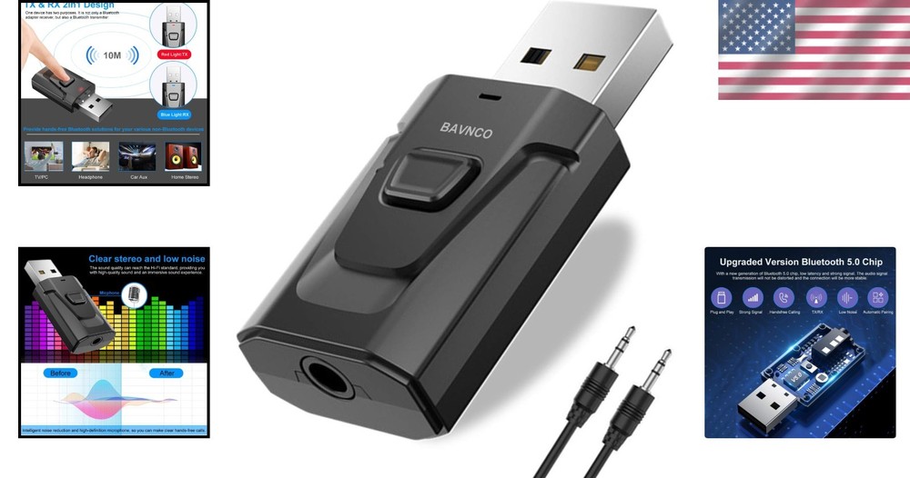 Automatic Bluetooth 5.0 Car Kit with 3.5mm Jack - Plug and Play Convenience