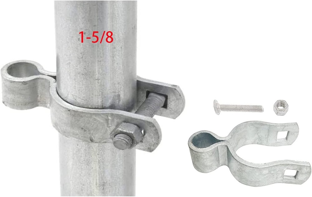 Chain Link Fence Gate Post Hinge Steel Durable Hardware