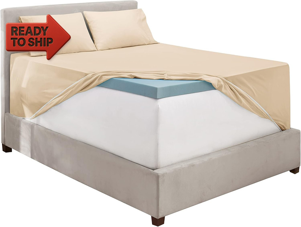 Hearth & Harbor Extra Deep Pocket 4-Piece Bed Sheets Set - Super Deep Fitted Sh